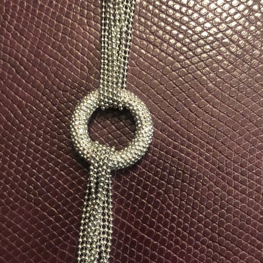 Silver Statement Necklace - image 4